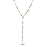 Elongated Link Lariat by eklexic jewelry