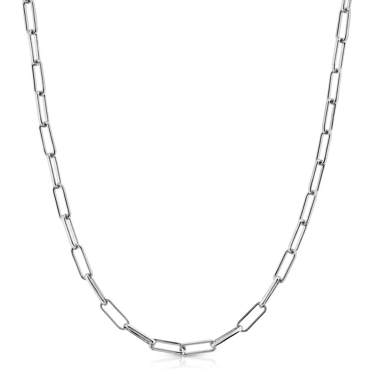 Elongated Link Mask Chain by eklexic jewelry