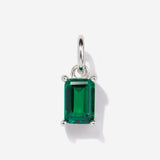 Emerald Silver Charm by Little Sky Stone