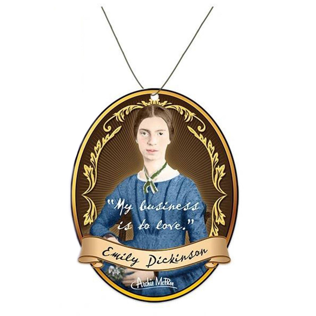 Emily Dickinson Air Freshener in Lavender Scent by The Bullish Store