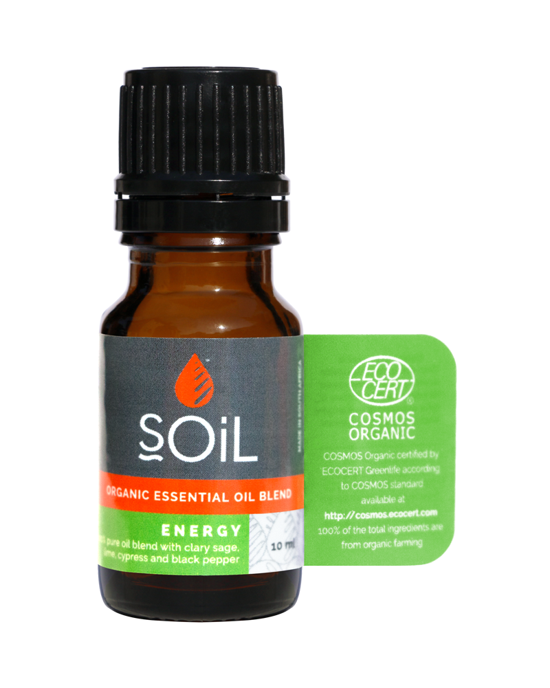 Energy - Organic Essential Oil Blend by SOiL Organic Aromatherapy and Skincare