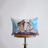 English Bulldog | Watercolor Blue Bulldog | 18x12 | Pillow Cover | Personalized Dog Pillow | Bulldog | Dog Lover Gift | Dog Mom Gift | Dog by UniikPillows