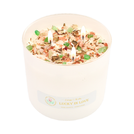 Lucky In Love Intention Candle by Energy Wicks