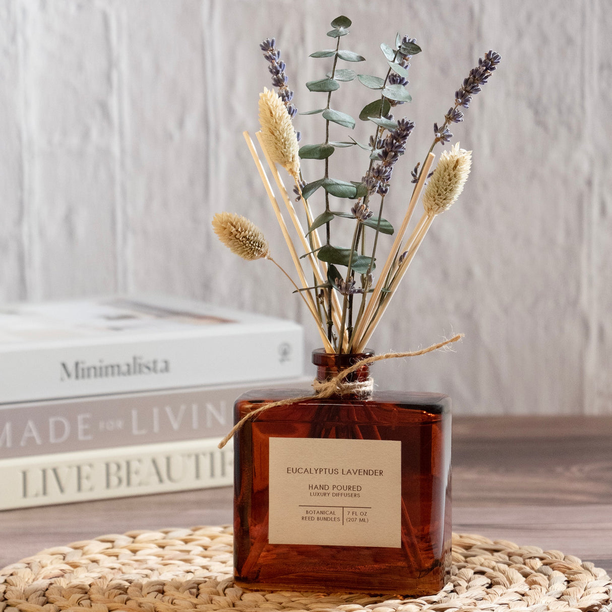 Eucalyptus Lavender Bouquet Reed Bundle Fragrance Diffuser by Andaluca Home