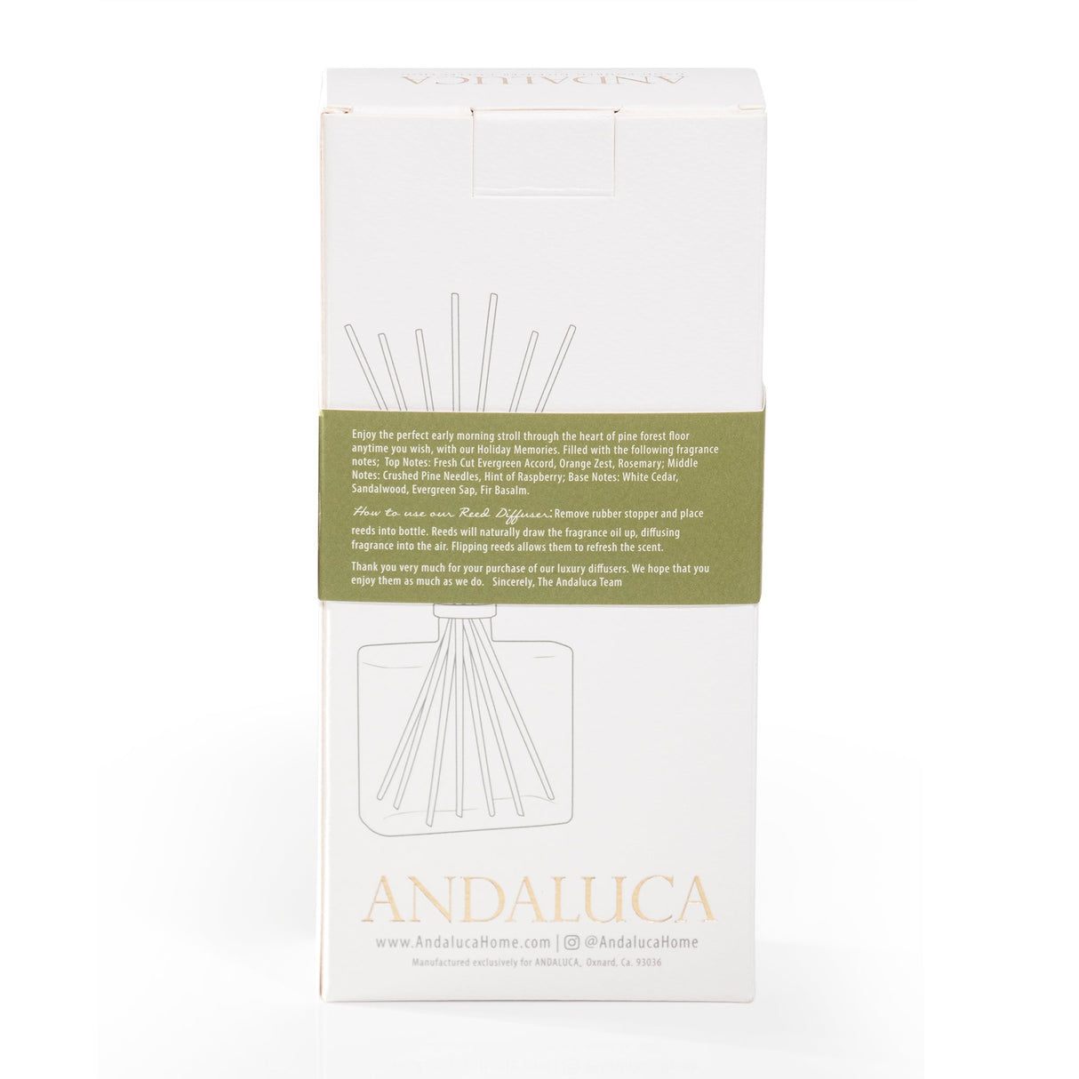 Evergreen Pine Reed Diffuser by Andaluca Home