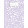 Marble Notebook A4: Lilac Purple College Ruled Journal
