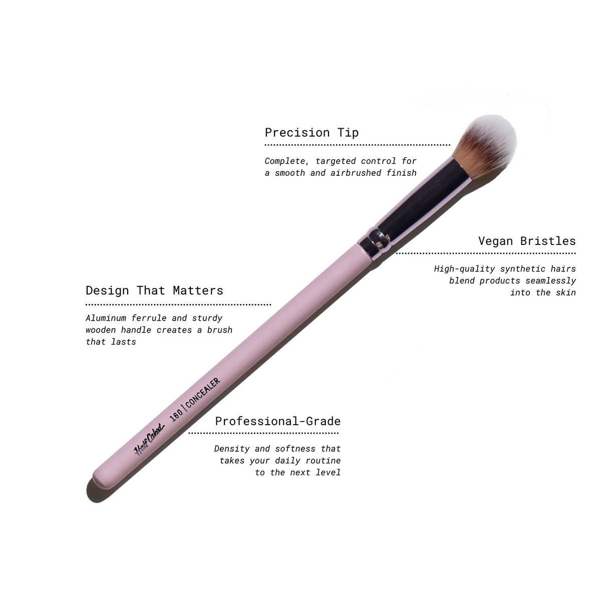 160 Concealer Brush by Half Caked