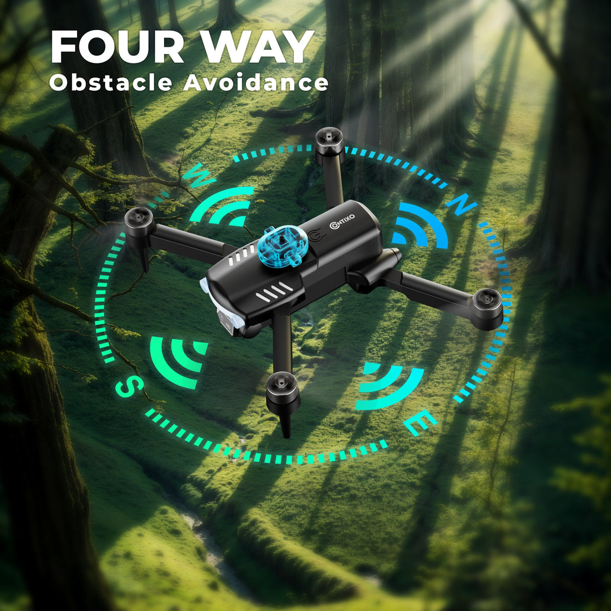 Contixo F19 Midnight Shadow Beginner Stunt Drone with Photo & Video HD Camera by Contixo