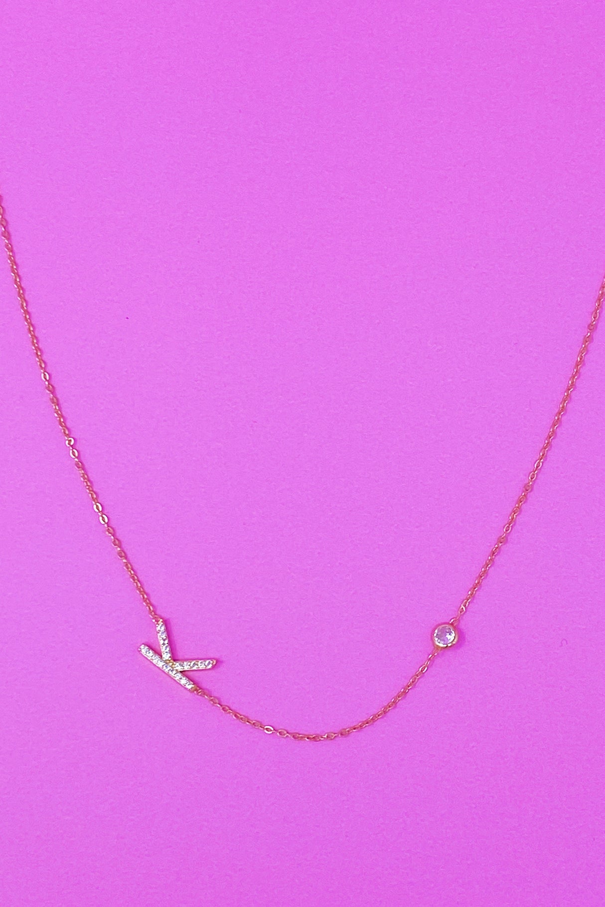 Finest Shine Initial Sterling Silver Necklace by Ellisonyoung.com