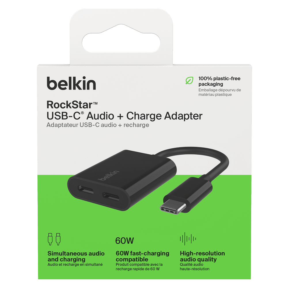 Belkin USB C Audio and Charge Adapter by Belkin