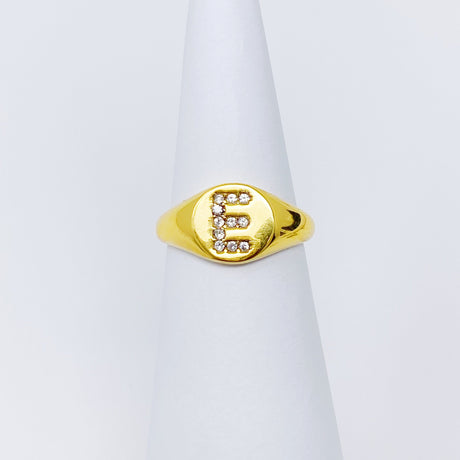 Shine Me Initial Ring by Ellisonyoung.com