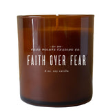 Faith Over Fear 8oz Soy Candle by Four Points Trading Co.