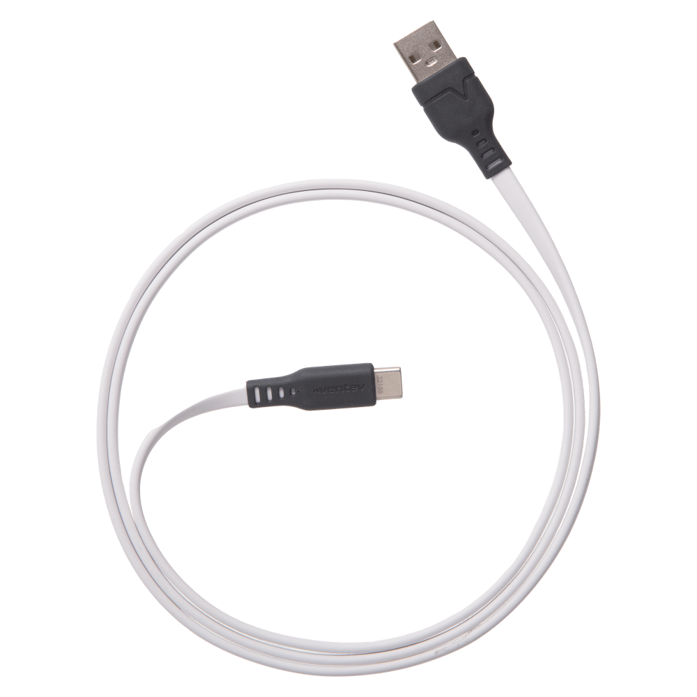 Ventev Chargesync Flat USB A to USB C Cable 3.3ft by Ventev