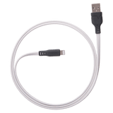 Ventev Chargesync Flat USB A to Apple Lightning Cable 3ft White by Ventev