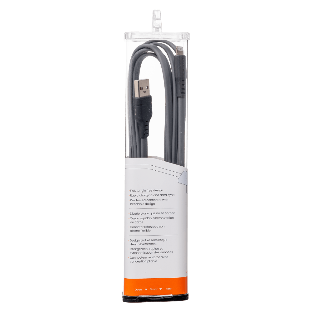 Ventev Chargesync Flat USB A to Apple Lightning Cable 6ft by Ventev