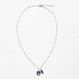 February Amethyst Birthstone Necklace by Tiny Rituals