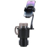 2 In 1 Car Cup Phone Holder Automotive Drink Holder with 360� Rotating Gooseneck Phone Mount Adjustable Base Fit for Most Phones Cups Vehicles