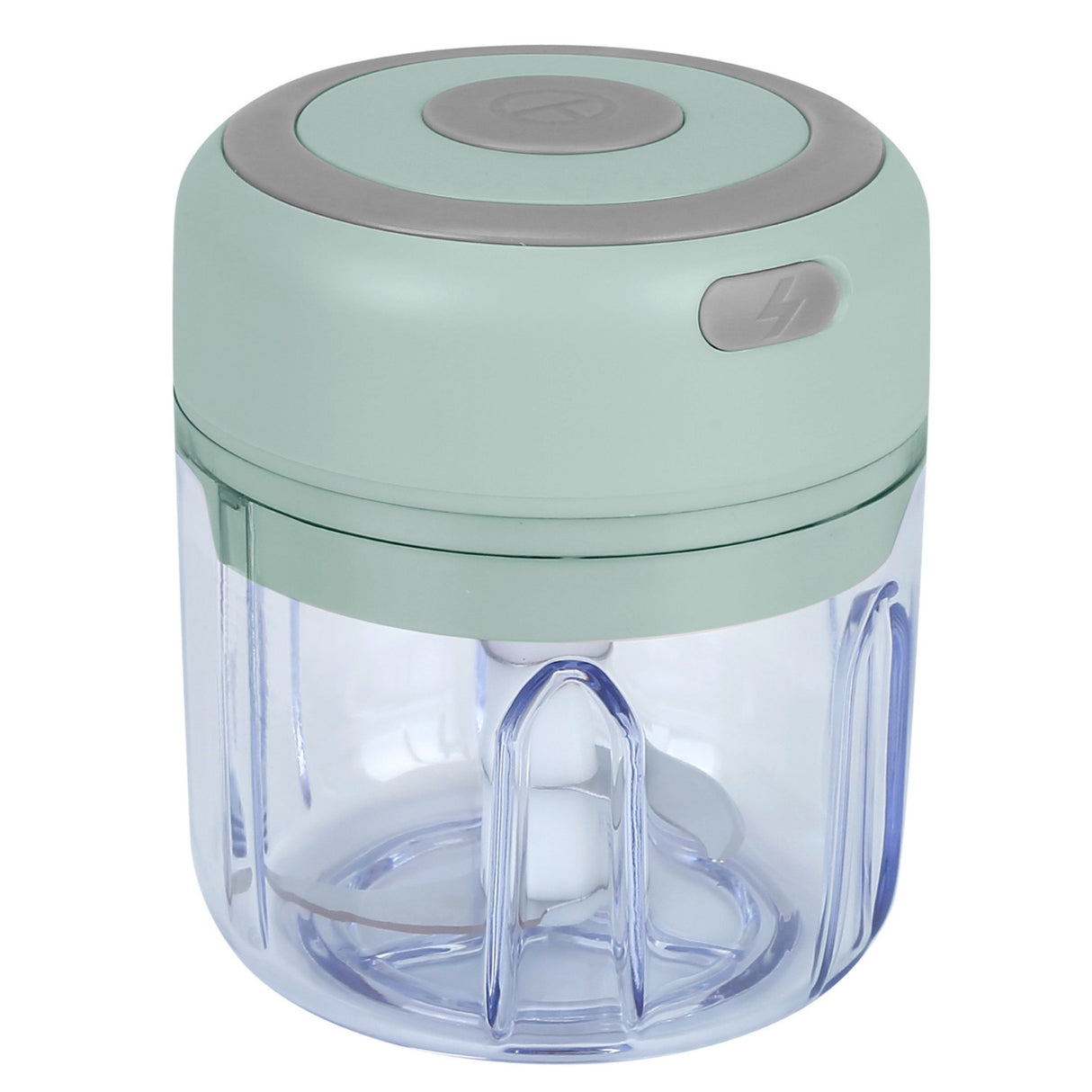 Cordless Mini Electric Garlic Chopper - Rechargeable, 8.45OZ - Ideal for Food, Chili, Nuts, Onions, and More - Green