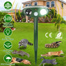 Solar Ultrasonic Animal Repeller w/ PIR Sensor & Flashing Light � IPX4