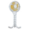 Portable Baby Stroller Fan - Rechargeable Handheld Fan with Flexible Tripod - 3 Speeds - 360� Tilt Head