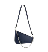 Oblique Shoulder Bag With Chain by hfstylish