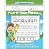 Letter Tracing for Kids Grayson Trace my Name Workbook: Tracing Books for Kids ages 3 - 5 Pre-K & Kindergarten Practice Workbook
