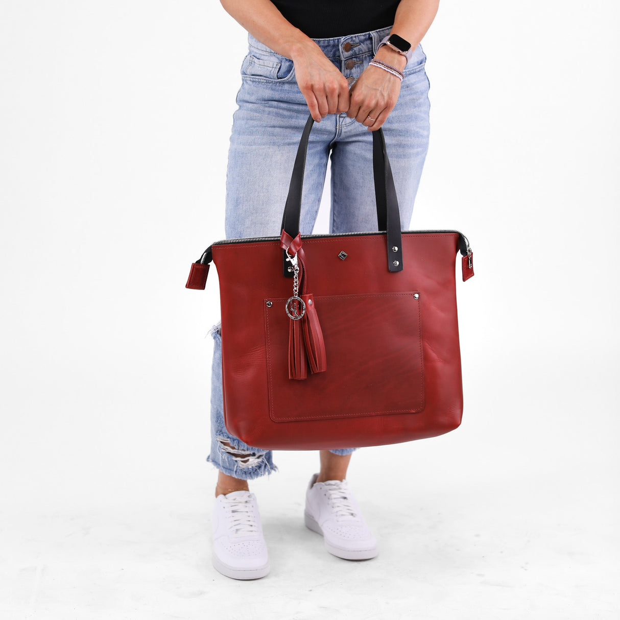 Zippered Deluxe Lifetime Tote by Lifetime Leather Co