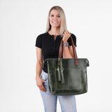 Zippered Deluxe Lifetime Tote by Lifetime Leather Co