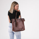 Zippered Deluxe Lifetime Tote by Lifetime Leather Co