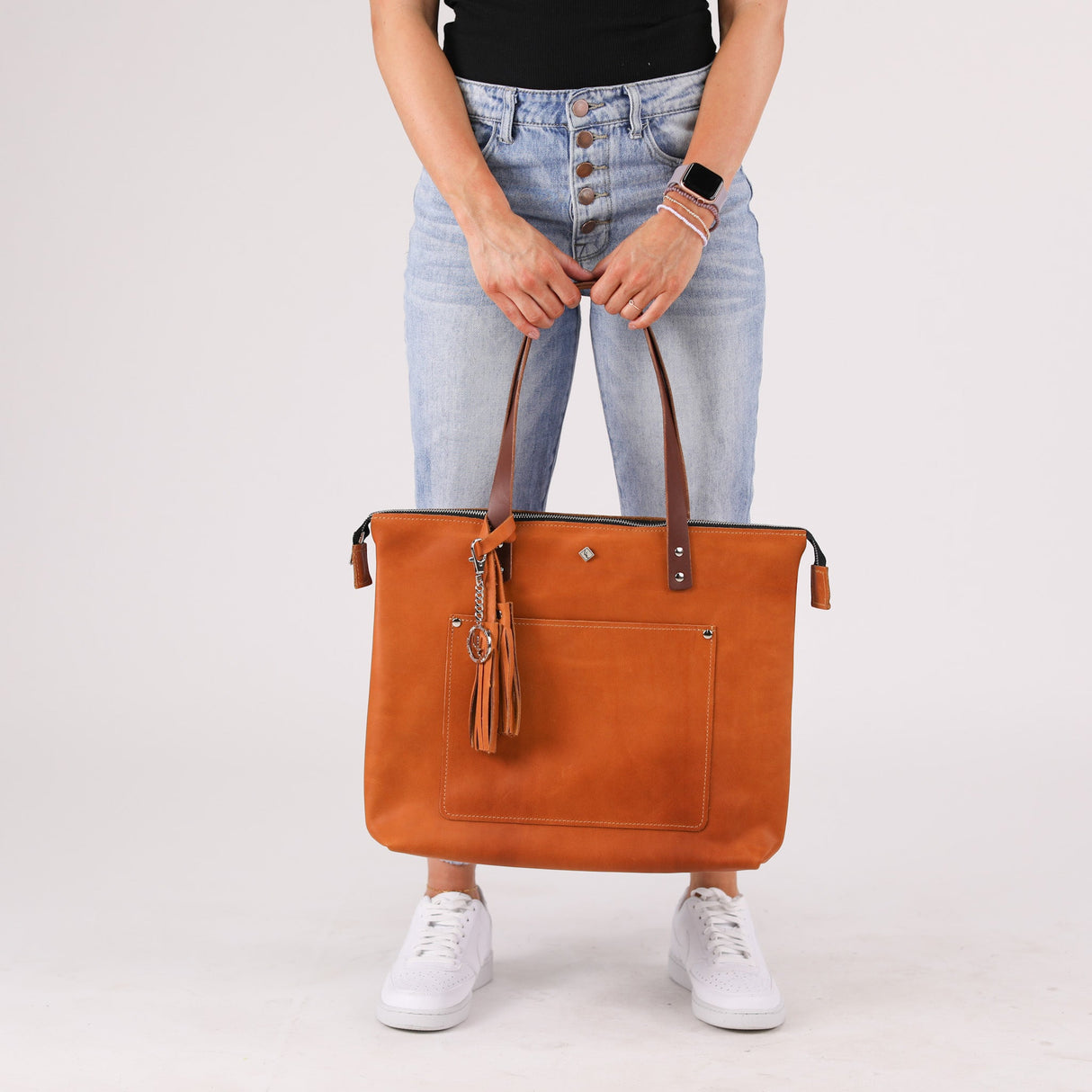 Zippered Deluxe Lifetime Tote by Lifetime Leather Co