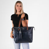 Zippered Deluxe Lifetime Tote by Lifetime Leather Co