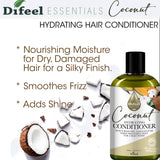 Difeel Essentials Hydrating Coconut - Conditioner 12 oz. by difeel - find your natural beauty