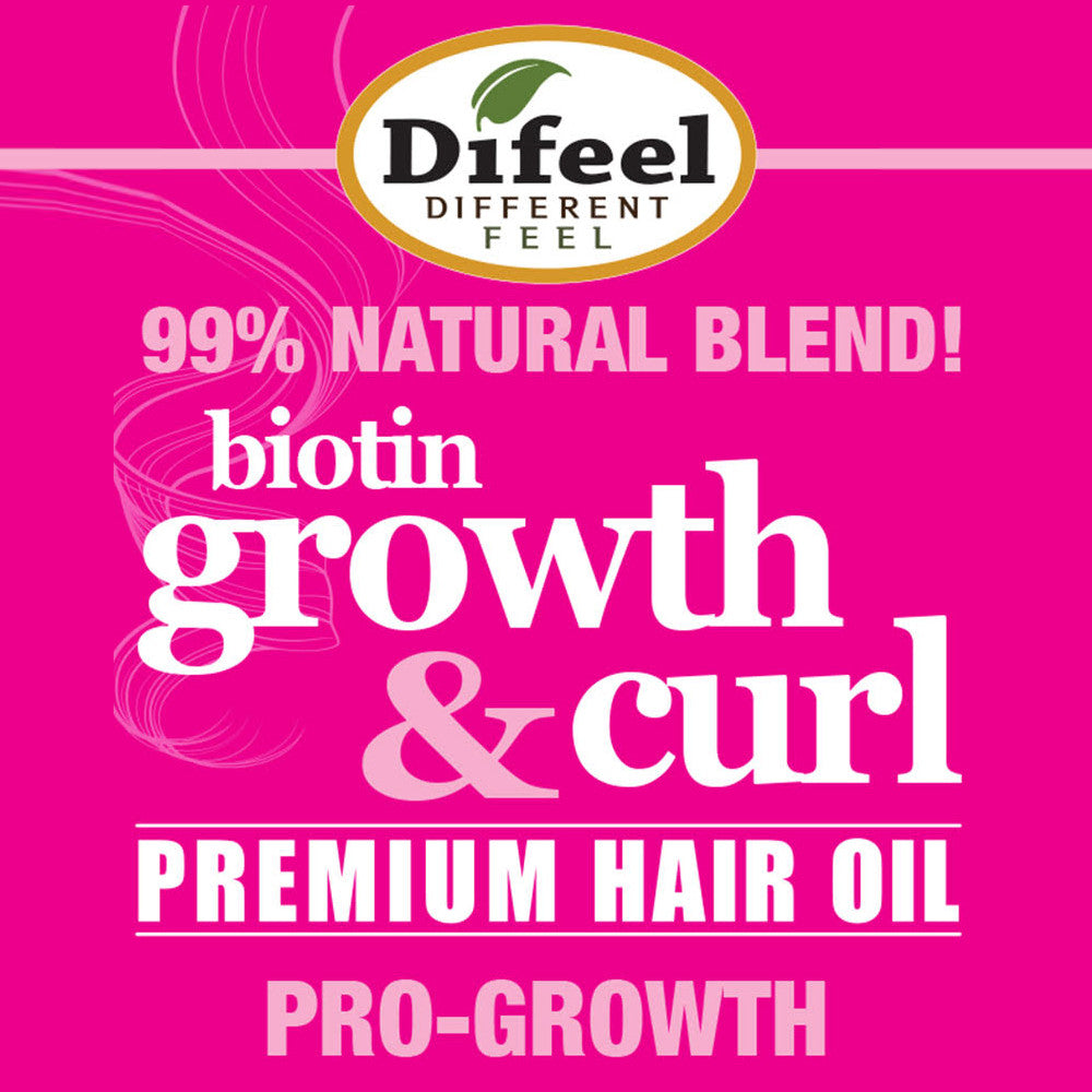 Difeel Biotin Growth and Curl Premium Hair Oil 7.1 oz. - Deluxe 2-PC Gift Set by difeel - find your natural beauty