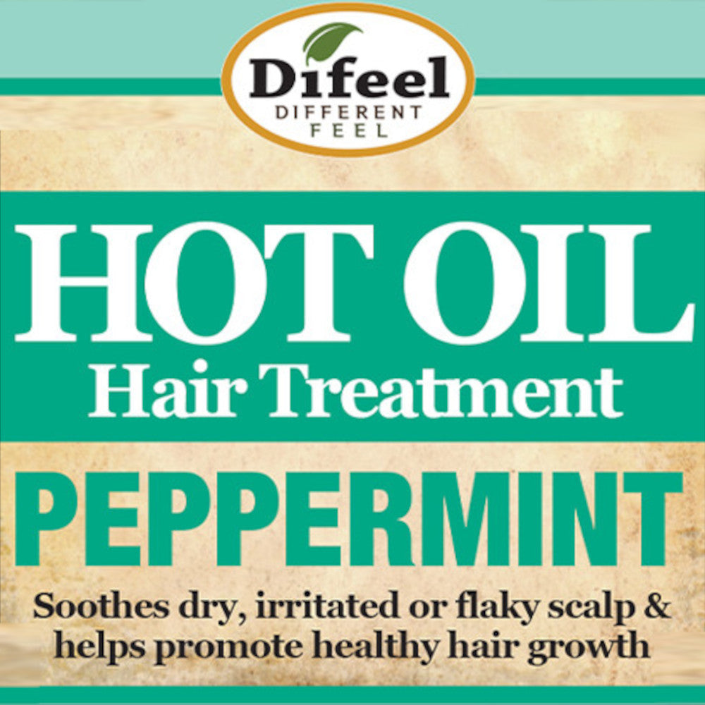 Difeel Peppermint Hot Oil Treatment 7.1 oz. - Deluxe 2-PC Gift Set by difeel - find your natural beauty