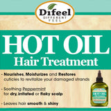 Difeel Peppermint Hot Oil Treatment 7.1 oz. - Deluxe 2-PC Gift Set by difeel - find your natural beauty