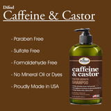 Difeel Caffeine & Castor Shampoo for Faster Hair Growth 12 oz. by difeel - find your natural beauty