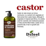 Difeel Caffeine & Castor Shampoo for Faster Hair Growth 12 oz. by difeel - find your natural beauty