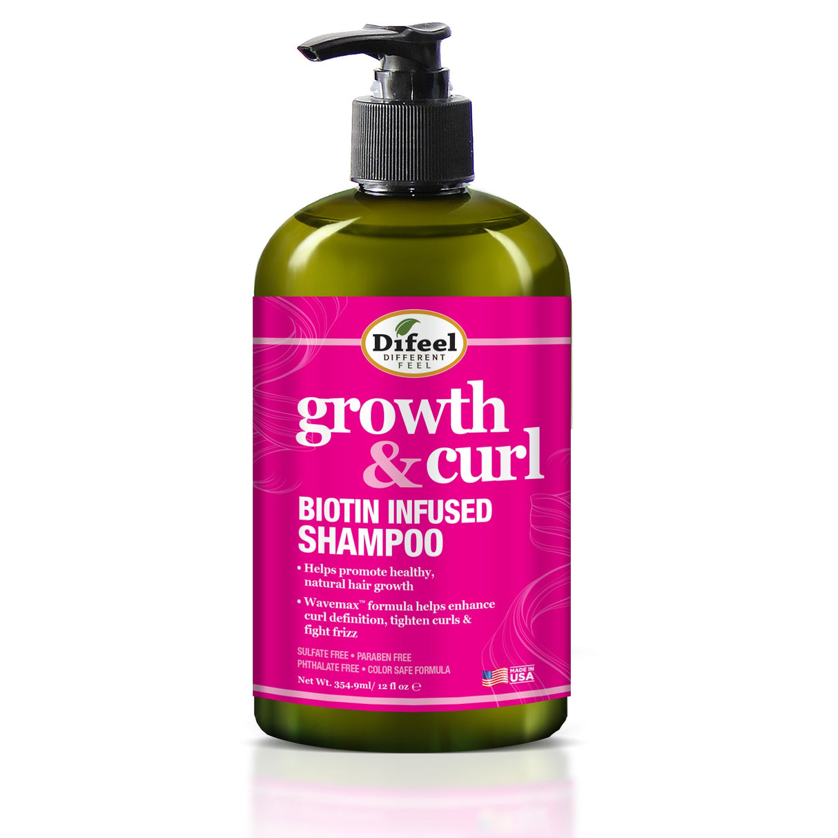 Difeel Growth and Curl Biotin Shampoo 12 oz. by difeel - find your natural beauty