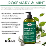 Difeel Rosemary and Mint Hair Strengthening Conditioner with Biotin 33.8 oz. by difeel - find your natural beauty