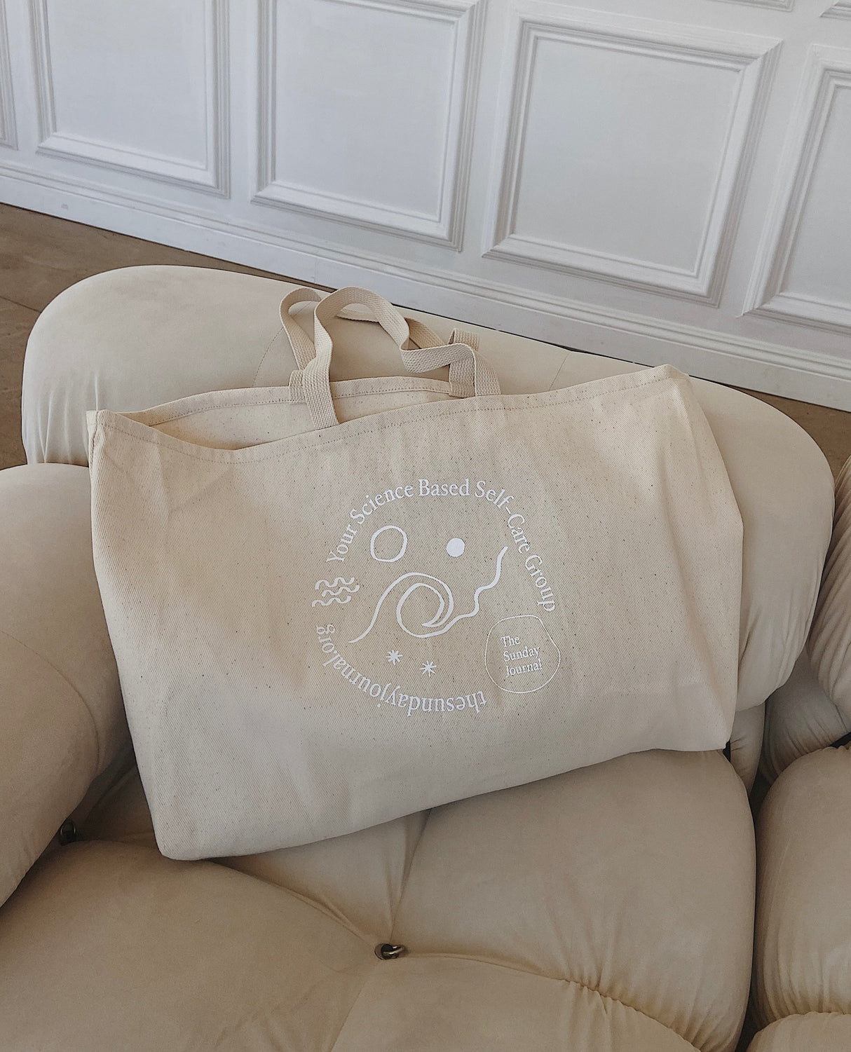 The Sunday Journal Oversized Tote Bag by Easy Sundays