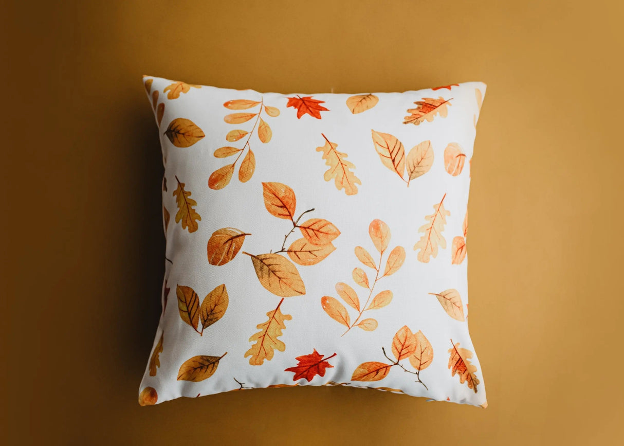 Fall Leaves Pillow Cover |  Thanksgiving decor | Farmhouse Pillows | Country Decor | Fall Throw Pillows | Cute Throw Pillows | Gift for her by UniikPillows