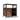 File Cabinet on Wheels with Charging Station and Cable Management Hole-Brown