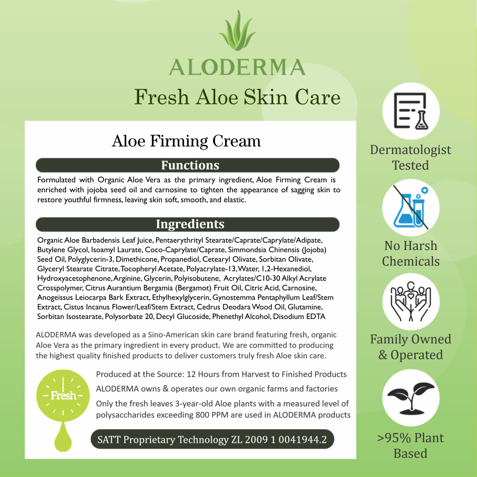 Aloe Firming & Rejuvenating Cream by ALODERMA