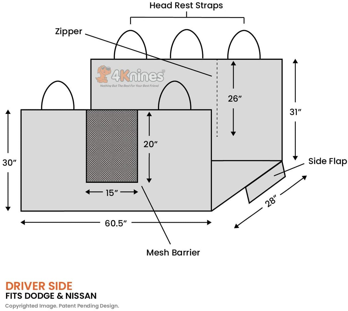 Floor Hammock® for Crew Cab Trucks by 4Knines®