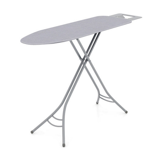 Foldable Ironing Board with Iron Rest and Adjustable Height-Gray