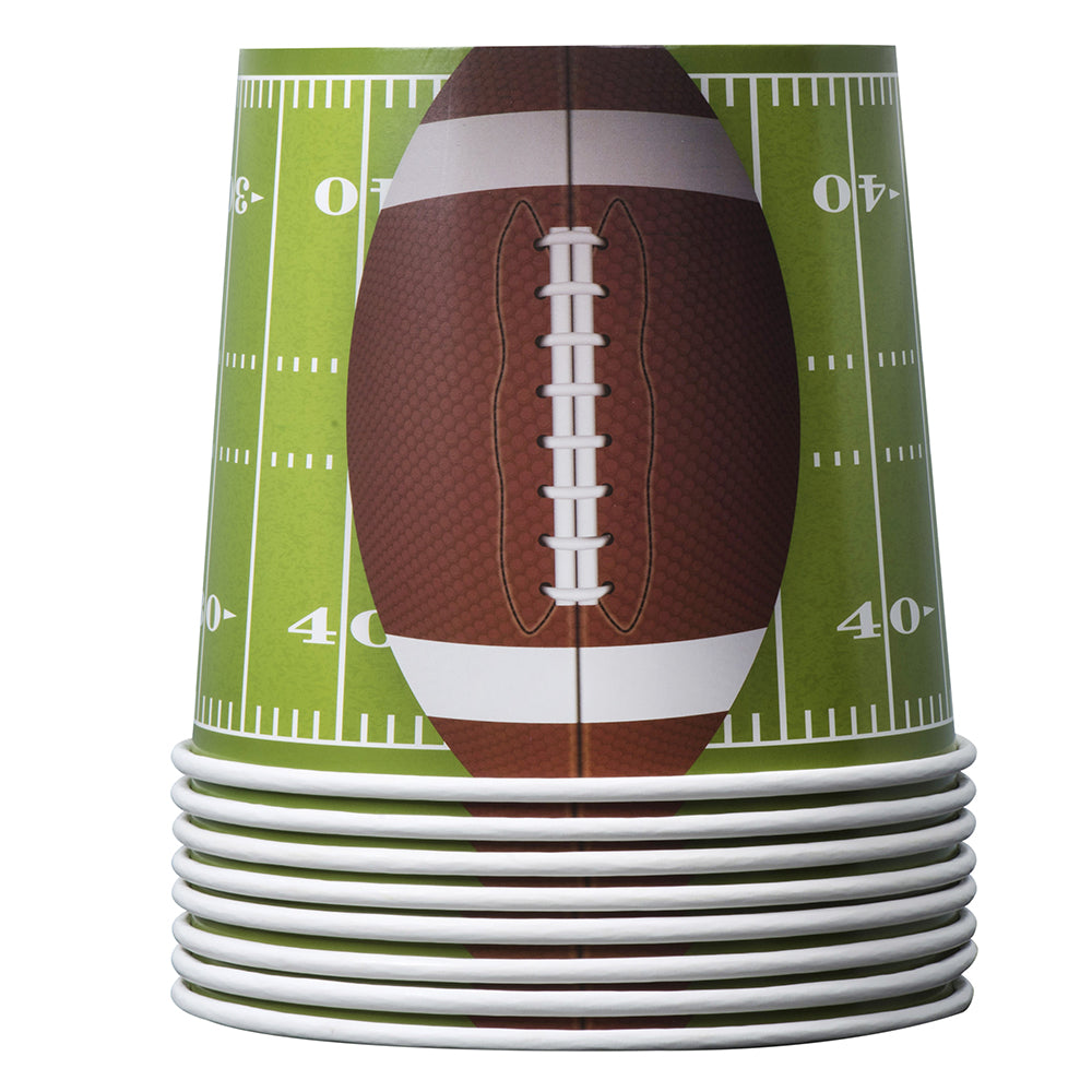 Football Party Supplies Snack Cups 16 Pack 84 Oz by Hammont