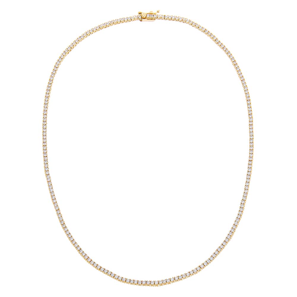 CZ Tennis Necklace by By Adina Eden