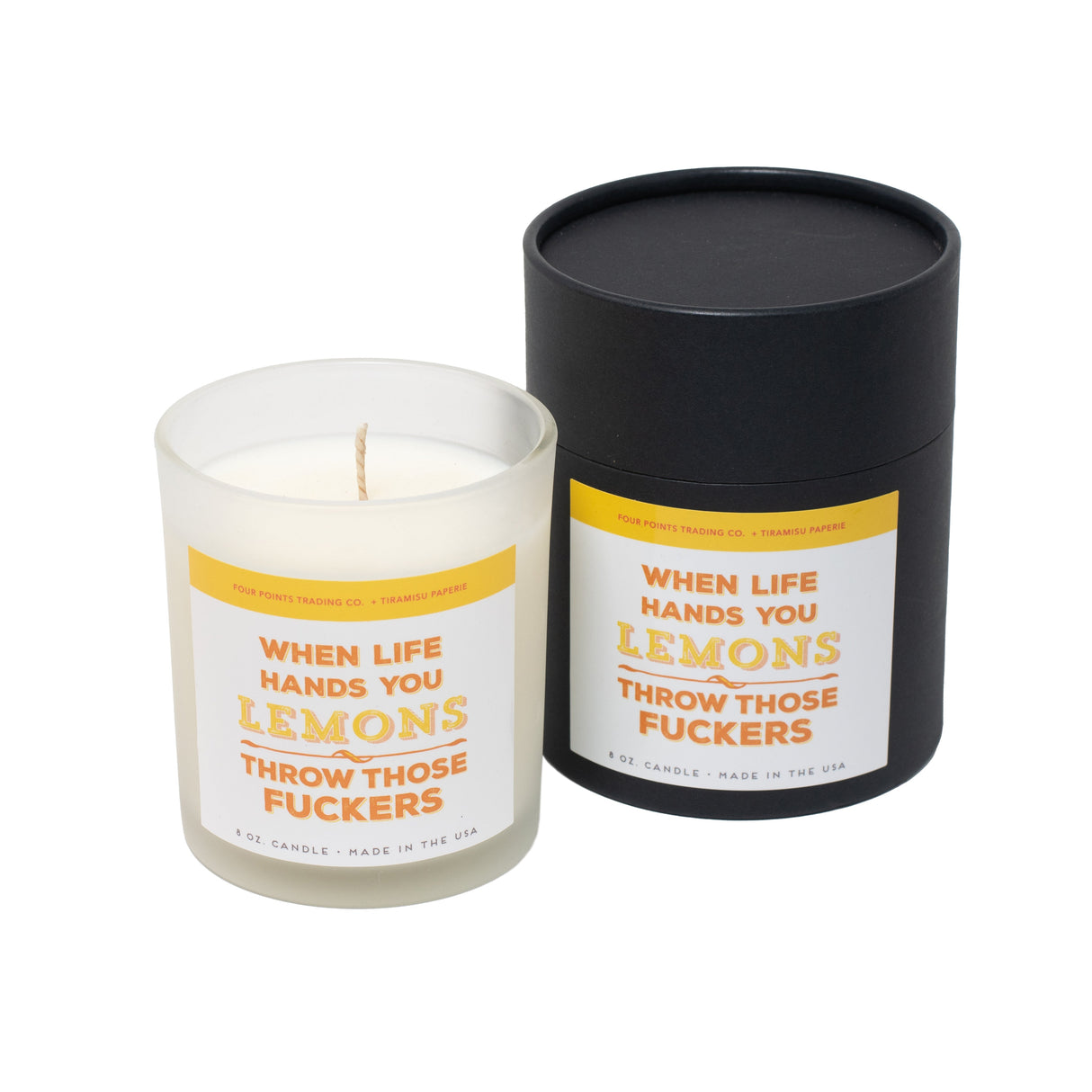 When Life Hands You Lemons 8oz Soy Candle by Four Points Trading Co.