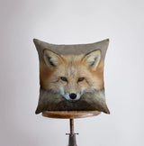 Fox Face | Pillow Cover | Fox Decor | Throw Pillow | Wilderness | Forest Animal | Animal Lover | Animals | Wild Animals | Throw Pillow by UniikPillows