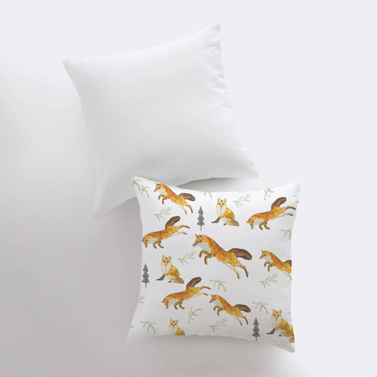 Fox's | Pattern | Pillow Cover | Fox Decor | Throw Pillow | Animal Lover | Fox Art | Animal Print Pillows For Couch | Unique Throw Pillow by UniikPillows